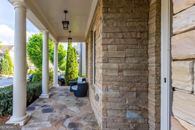view of patio / terrace featuring a porch