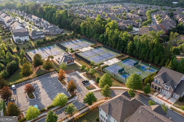 birds eye view of property featuring a residential view