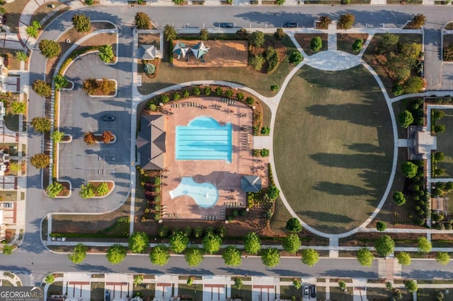 birds eye view of property
