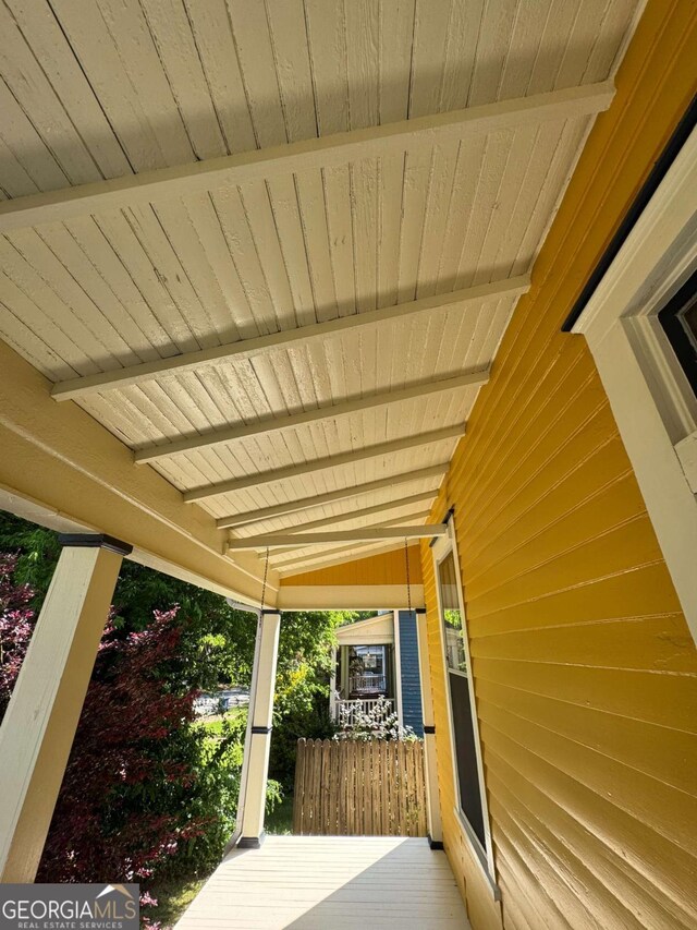 589 Meigs St, Athens, GA 30601 - wooden terrace with covered porch