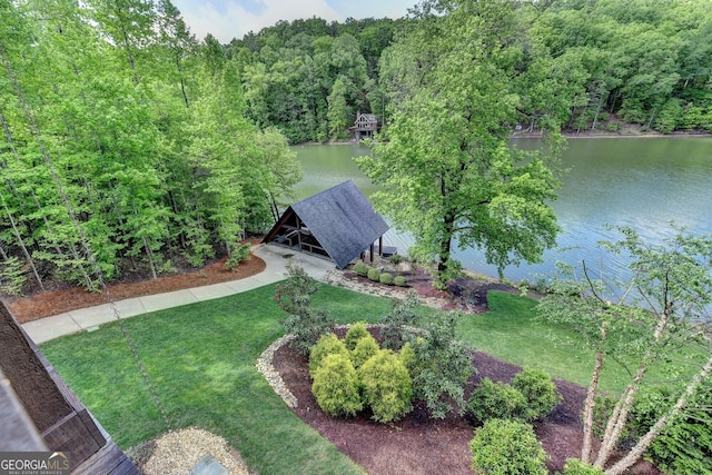 676 N Shore Dr, Cleveland, GA 30528 - bird's eye view of a large body of water and a forest