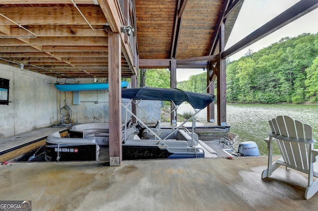676 N Shore Dr, Cleveland, GA 30528 - view of patio with a water view