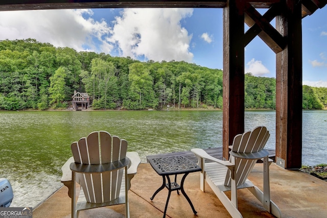 676 N Shore Dr, Cleveland, GA 30528 - dock with a forest view and a water view