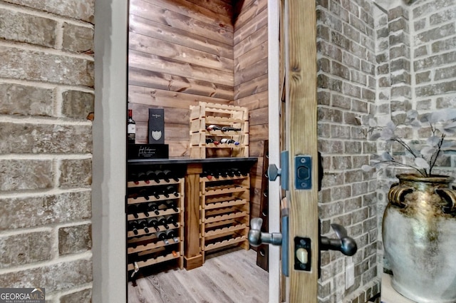 676 N Shore Dr, Cleveland, GA 30528 - wine room with wood finished floors