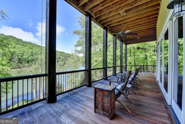 676 N Shore Dr, Cleveland, GA 30528 - view of deck
