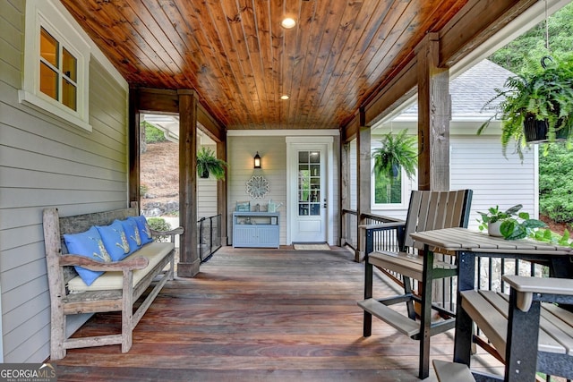 676 N Shore Dr, Cleveland, GA 30528 - view of deck
