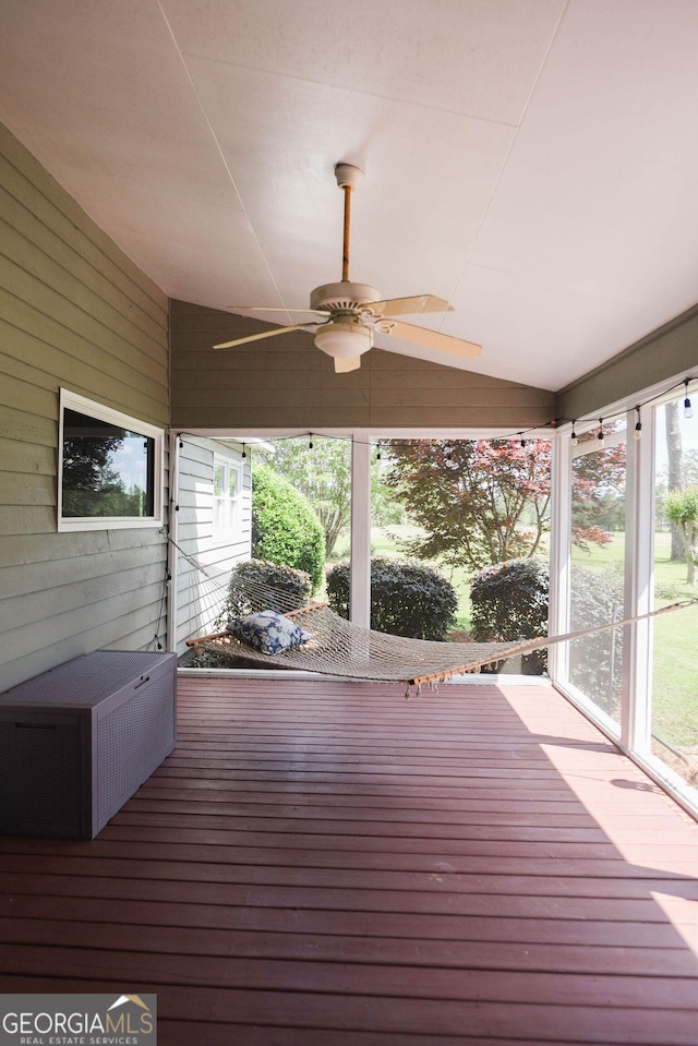 1737 Green Acres Dr, Vidalia, GA 30474 - sunroom / solarium featuring ceiling fan