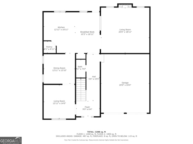 1314 Bentley Estates Dr, Dacula, GA 30019 - property floor plan