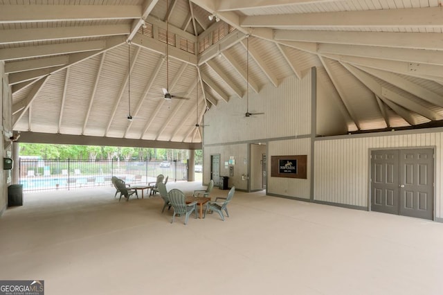 view of stable