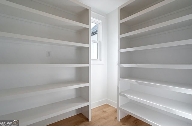 view of storage area