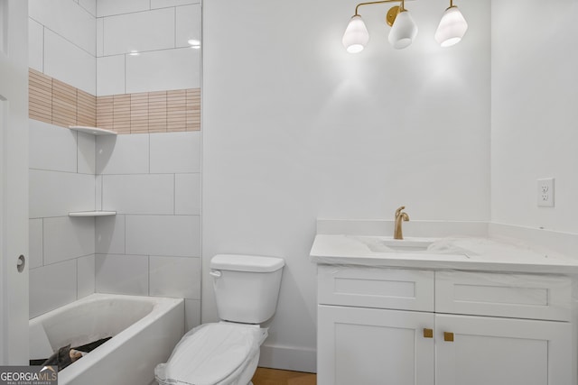 4751 H D Atha Rd, Covington, GA 30014 - bathroom with vanity and shower / washtub combination