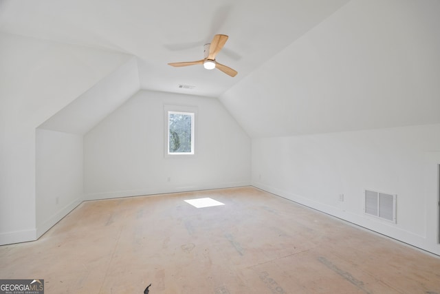 4751 H D Atha Rd, Covington, GA 30014 - bonus room with lofted ceiling and a ceiling fan