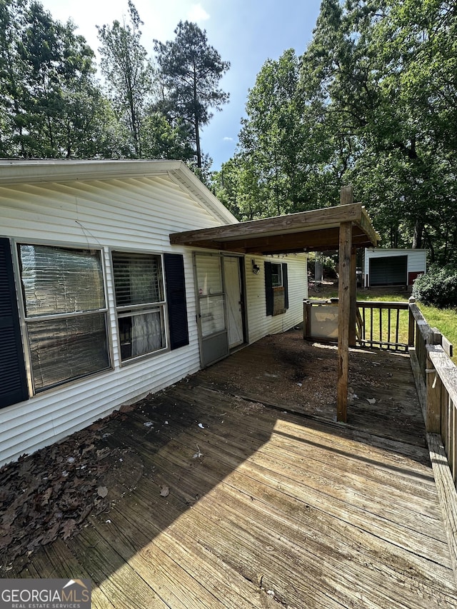 341 Mountain Lake View Dr, Jasper, GA 30143 - view of wooden terrace