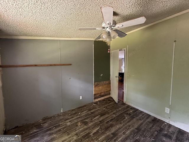 341 Mountain Lake View Dr, Jasper, GA 30143 - unfurnished bedroom with a textured ceiling, wood finished floors, a closet, and a ceiling fan