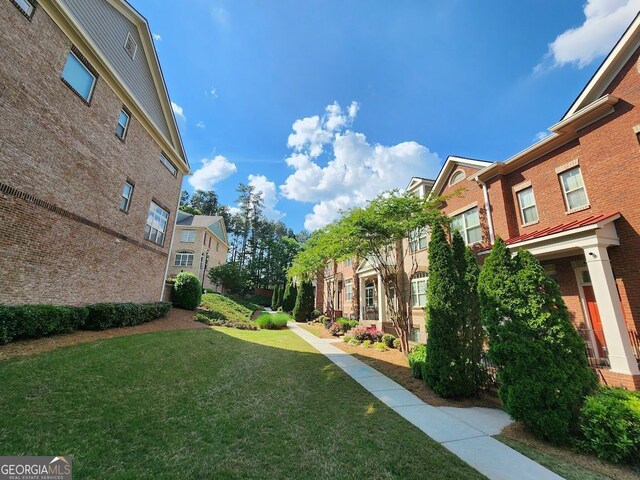 10856 Ellicot Way, Alpharetta, GA 30022 - view of property's community with a yard and a residential view