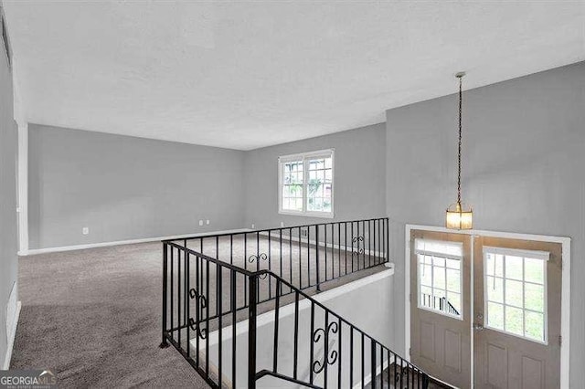 3929 Emerald Springs Ct, Decatur, GA 30035 - stairs featuring carpet floors and baseboards
