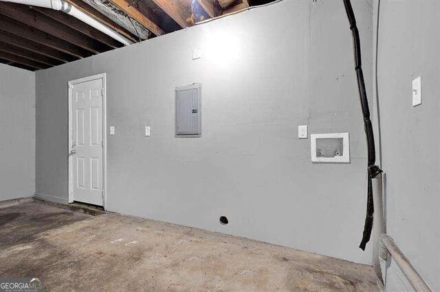 3929 Emerald Springs Ct, Decatur, GA 30035 - washroom featuring laundry area, hookup for a washing machine, and electric panel
