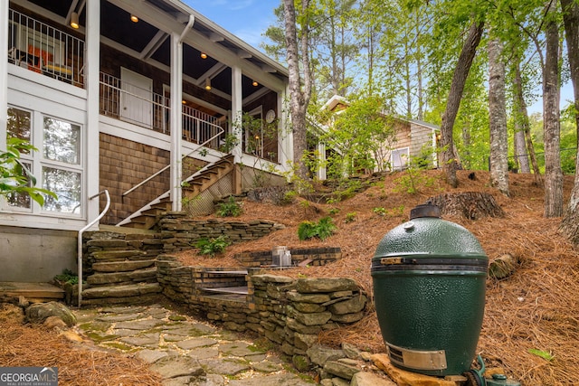1006 Perrin Cove Rd, Tiger, GA 30576 - view of property exterior with stairway