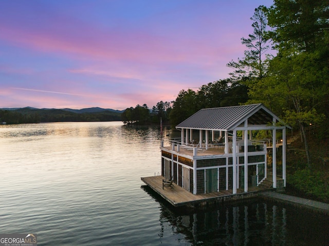 1006 Perrin Cove Rd, Tiger, GA 30576 - dock featuring a water view