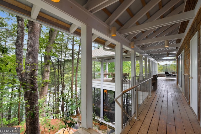 1006 Perrin Cove Rd, Tiger, GA 30576 - view of wooden terrace