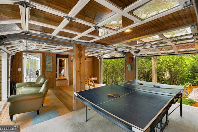 1006 Perrin Cove Rd, Tiger, GA 30576 - playroom featuring wooden walls