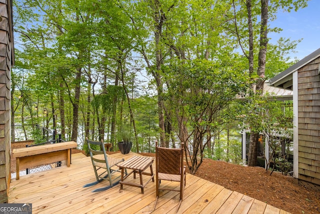 1006 Perrin Cove Rd, Tiger, GA 30576 - view of wooden terrace