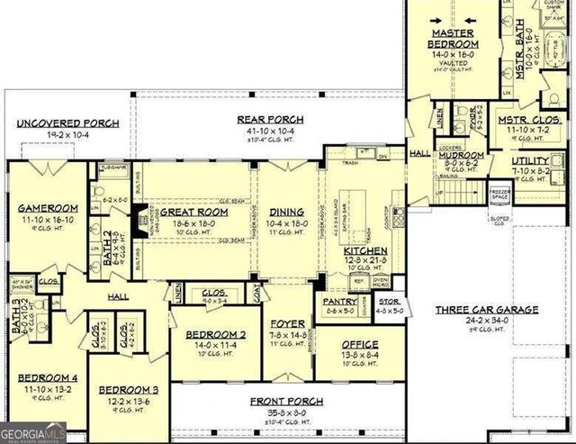 1560 Howell Bridge Rd, Ball Ground, GA 30107 - floor plan
