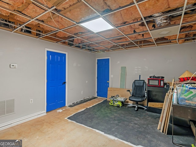 interior space with visible vents