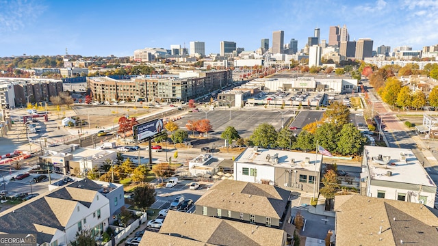 686 Exchange St SE, Atlanta, GA 30315 - birds eye view of property featuring a city view