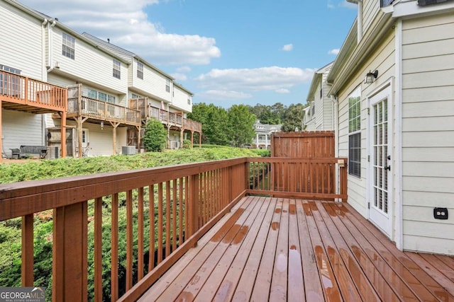 3505 Chattahoochee Summit Ln SE Unit 25, Atlanta, GA 30339 - wooden deck featuring french doors