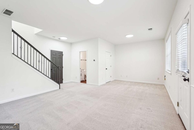 3505 Chattahoochee Summit Ln SE Unit 25, Atlanta, GA 30339 - carpeted foyer entrance featuring stairway and recessed lighting