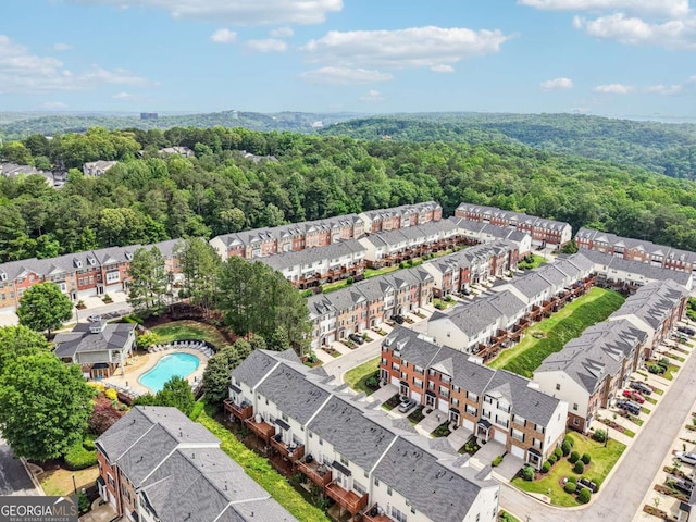 3505 Chattahoochee Summit Ln SE Unit 25, Atlanta, GA 30339 - bird's eye view of a forest and a pool