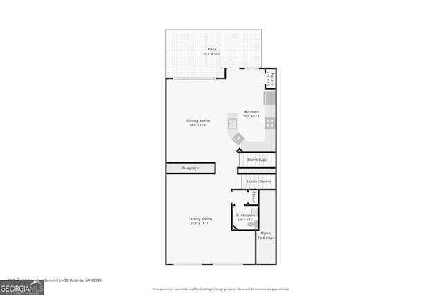 3505 Chattahoochee Summit Ln SE Unit 25, Atlanta, GA 30339 - view of floor plan / room layout