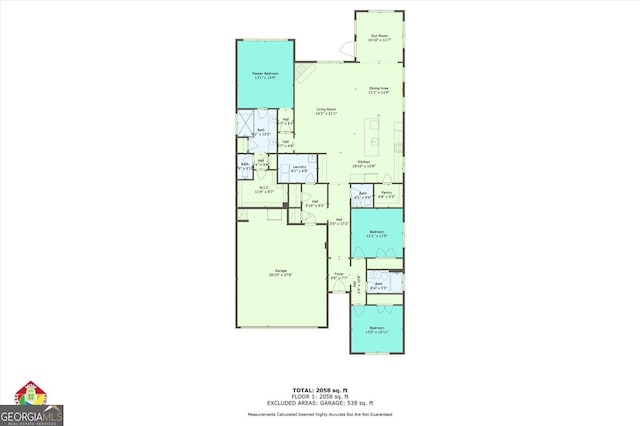 463 Marston Pass, Acworth, GA 30102 - plan