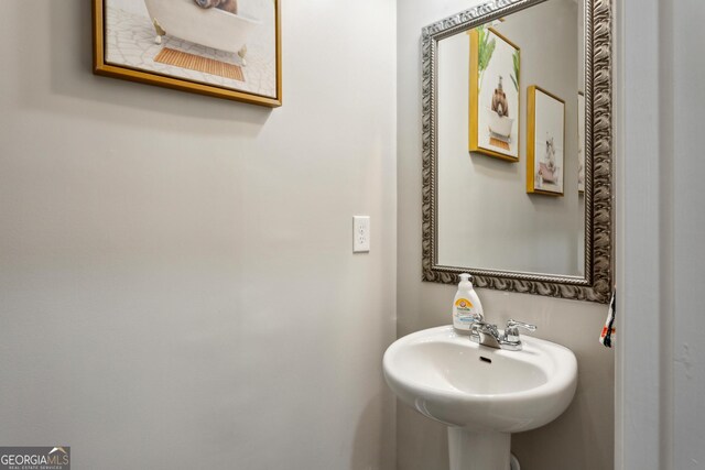 bathroom with a sink