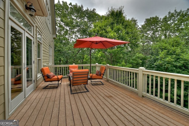 view of deck