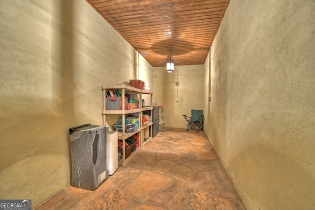 view of storage area