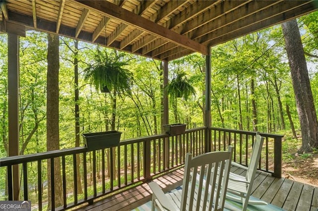 334 Little Pine Mountain Rd, Jasper, GA 30143 - view of wooden terrace
