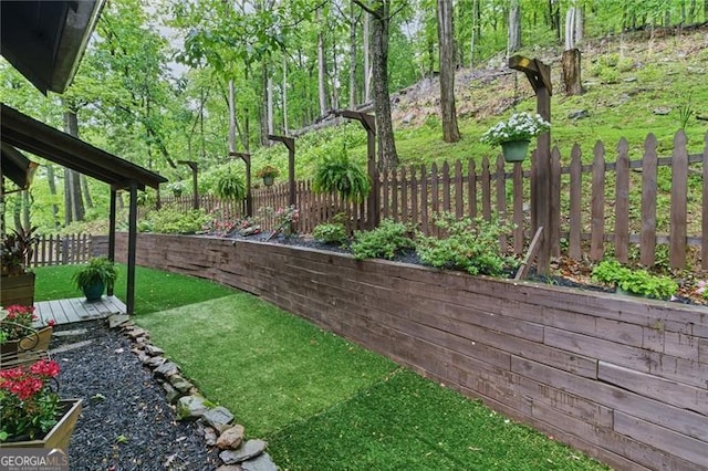 334 Little Pine Mountain Rd, Jasper, GA 30143 - view of yard featuring a fenced backyard