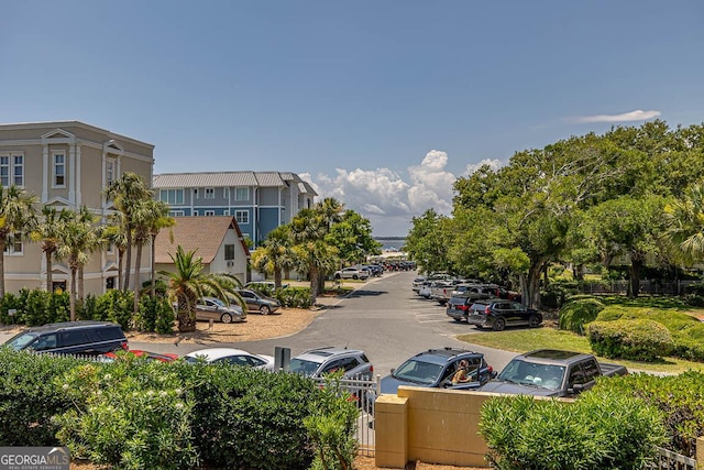 view of uncovered parking lot