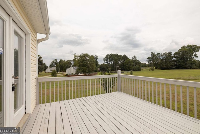 250 Jeremy Dr, Colbert, GA 30628 - wooden deck with a yard