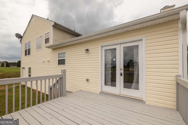 250 Jeremy Dr, Colbert, GA 30628 - deck with french doors