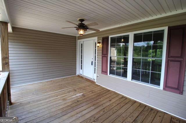 1951 Dames Ferry Rd, Forsyth, GA 31029 - deck featuring ceiling fan