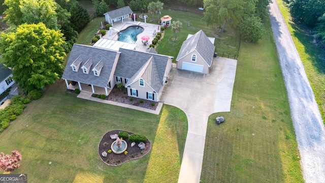 drone / aerial view