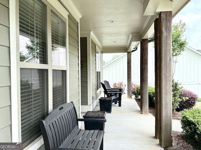 420 Manor Ridge Vw, Alpharetta, GA 30004 - view of patio featuring covered porch