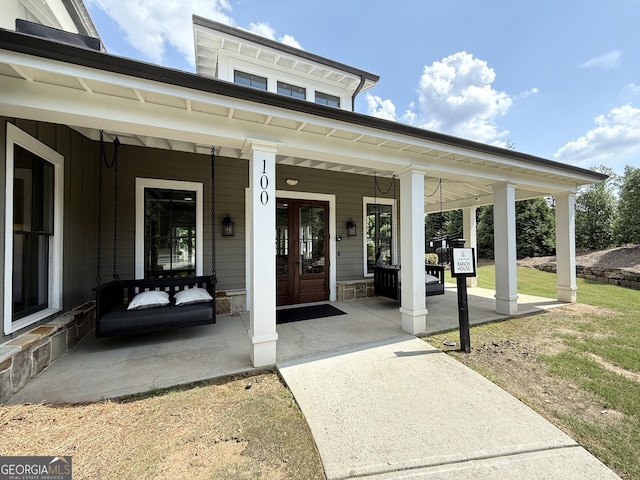420 Manor Ridge Vw, Alpharetta, GA 30004 - entrance to property with covered porch