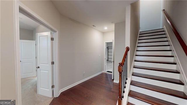 753 Topsail Ln, Alpharetta, GA 30005 - staircase featuring wood finished floors and recessed lighting