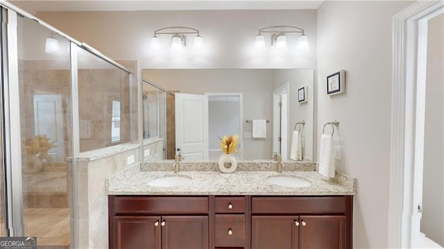 753 Topsail Ln, Alpharetta, GA 30005 - full bath featuring double vanity and a shower stall
