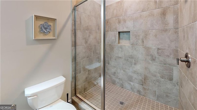 753 Topsail Ln, Alpharetta, GA 30005 - bathroom with toilet and a stall shower