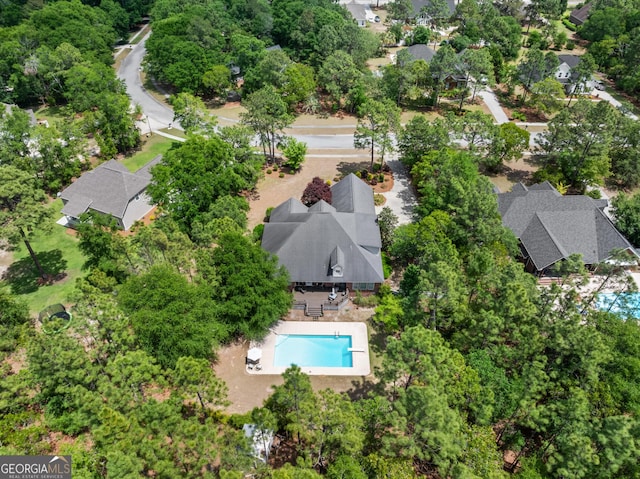 drone / aerial view featuring a residential view
